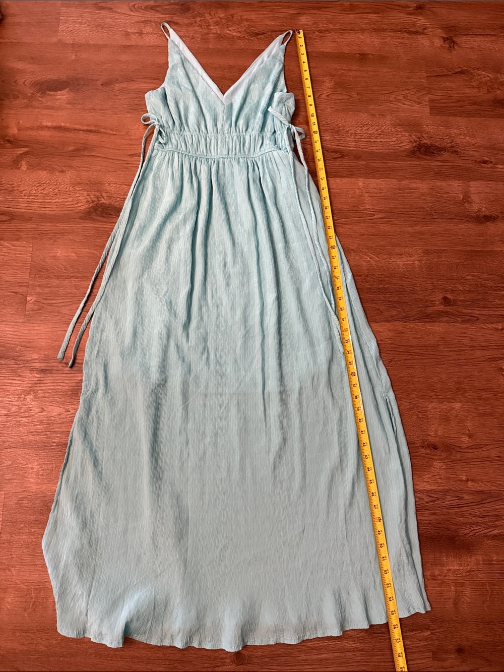 Taylor Light Blue Aqua Sleeveless Maxi Dress Size Medium